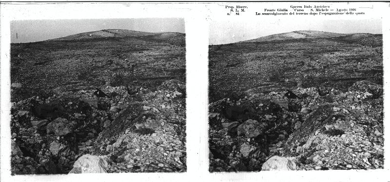 Dopo l espugnazione della Quota 276 del S Michele positivo 1916